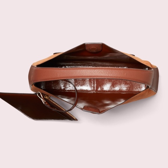 rita suede large hobo bag Kate spade amber brown - Picture 6 of 8